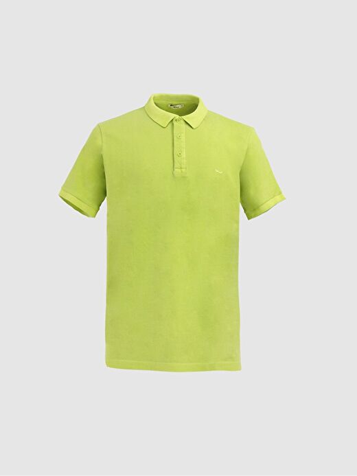Soluk Efektli Polo Yaka T-shırt 1