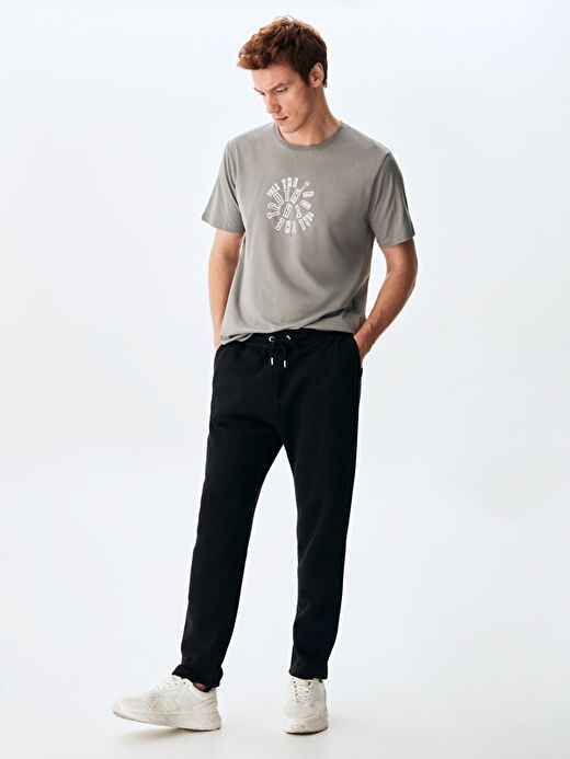 Düz Jogger Siyah Eşofman 1