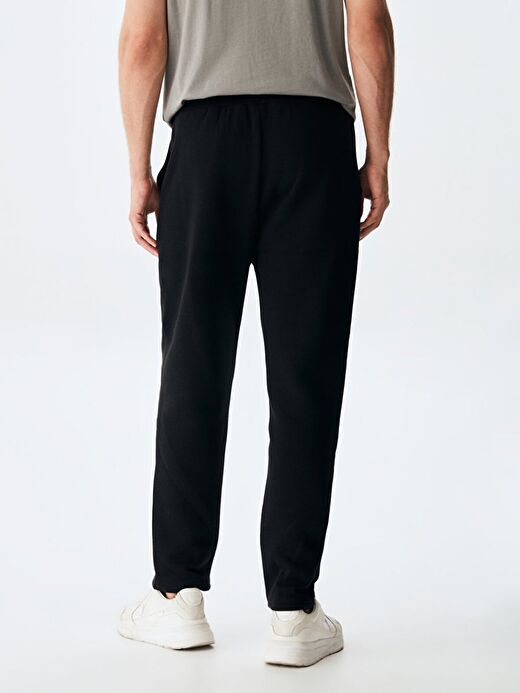 Düz Jogger Siyah Eşofman 3
