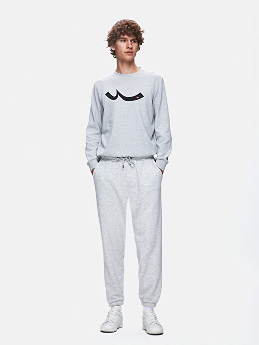 Düz Jogger Gri Eşofman 1