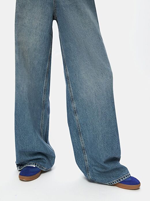 Lottıe Wıde Leg Jean Pantolon 4
