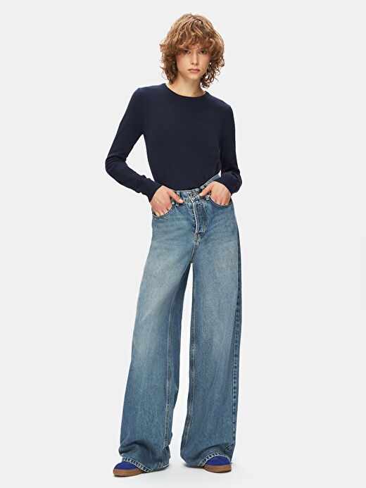 Lottıe Wıde Leg Jean Pantolon 2
