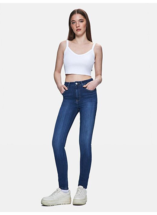 Marcella X Dar Paça Yüksek Bel Jean Pantolon 1