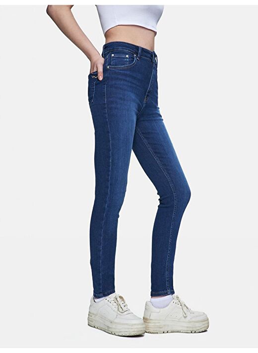 Marcella X Dar Paça Yüksek Bel Jean Pantolon 4