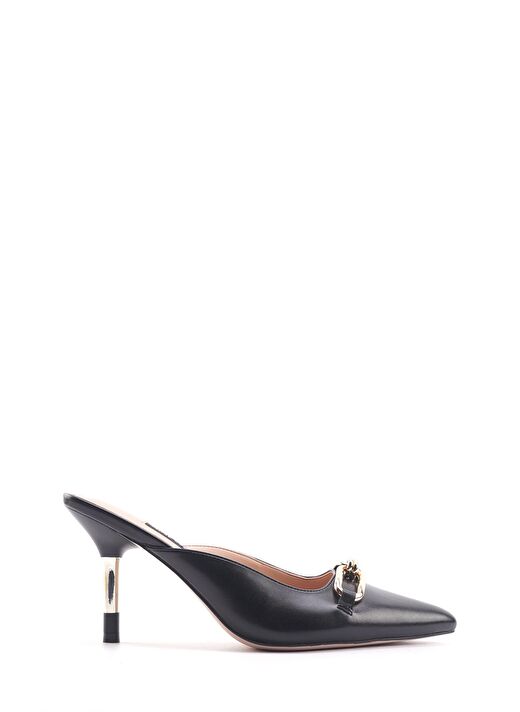 ALBURY 4FX Siyah Kadın Topuklu Terlik 1