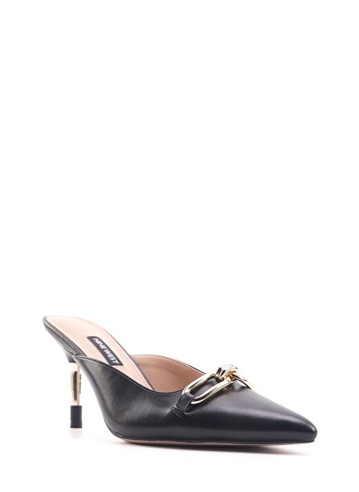 ALBURY 4FX Siyah Kadın Topuklu Terlik 2