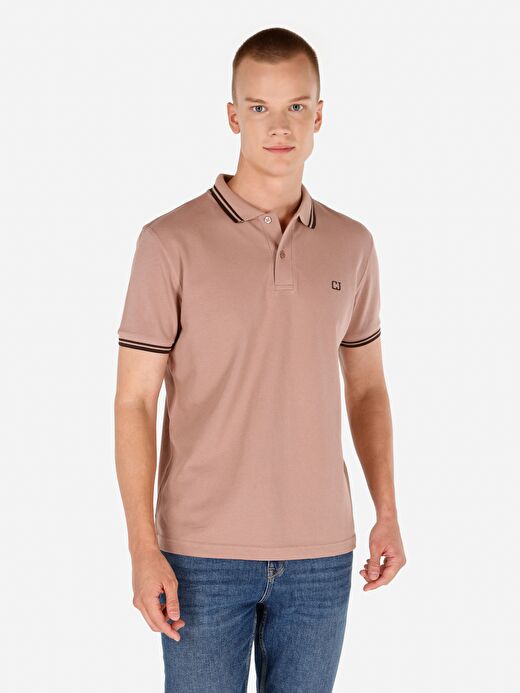 Pembe Erkek Polo K.kol 1