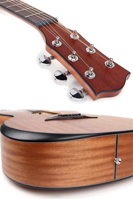 Maxword M450-EQ Profesyonel Masif Ağaç Elektro Akustik Gitar Seti 4/4 Yetişkin Seri üst Segment 2