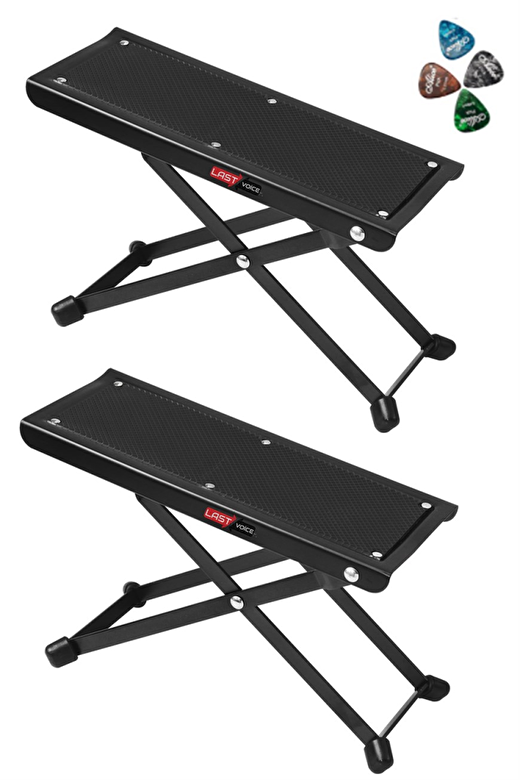 Lastvoice GS-03X 2Lİ SET Gitar Ayaklığı Ayak Sehpası 5 Kademe Pena Hediye (Metal Sağlam Ayaklar) 1