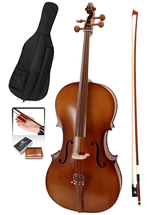 Midex GT-224 Profesyonel Üst Kalite Masif Ağaç Çello Viyolonsel 1