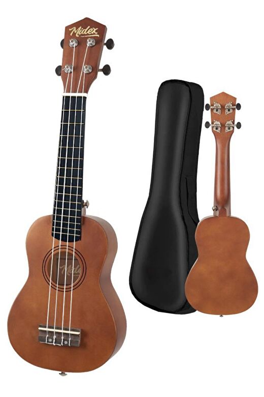 Midex UKX-233M Maun Concert Ukulele (Askı Çanta Metod Pena) 2