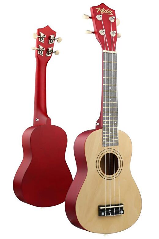 Midex UKX-233NT Naturel Concert Ukulele (Askı Çanta Metod Pena) 3