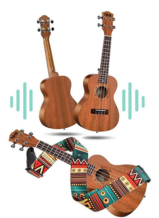 Midex SP-21M Set Maun Soprano Ukulele (Softcase Capo Metod Nota Sticker Askı Pena) 3