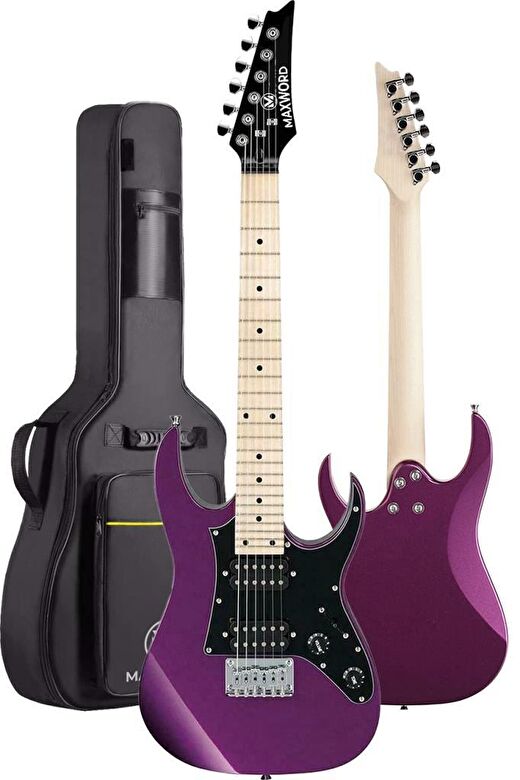 Maxword DE-150PU Maple Klavye HH Manyetik Yüksek Kaliteli Elektro Gitar Seti 3