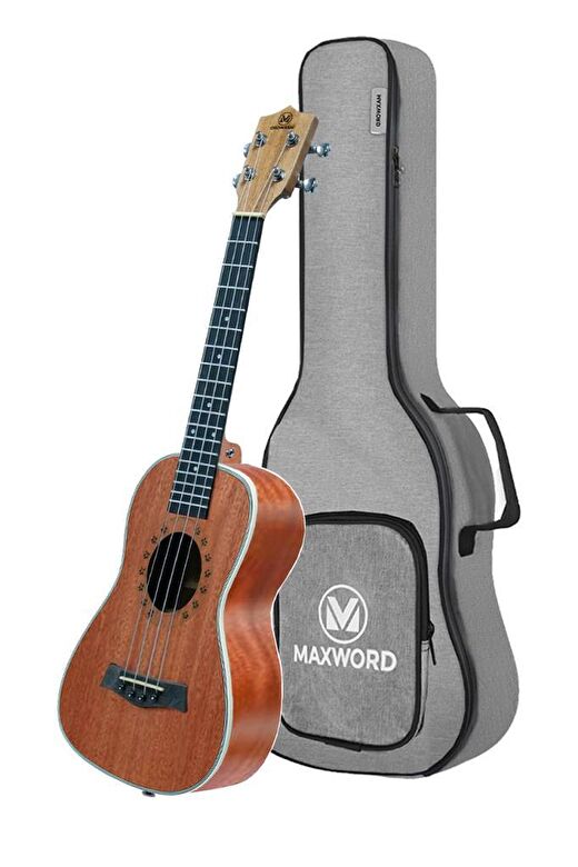 Maxword MU-26 PRO Yüksek Kaliteli Maun Tenor Ukulele Seti 2
