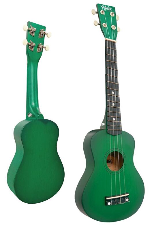 Midex UKX-233GR Yeşil Concert Ukulele (Askı Çanta Metod Pena) 3