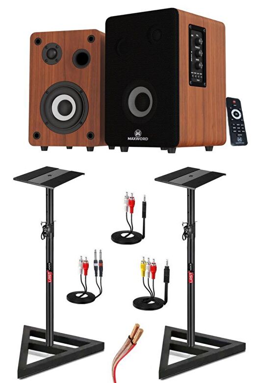 Maxword RM-400BRW-ST 4'' Referans Monitörü Yükseklik Ayarlı Stand Dahil 2