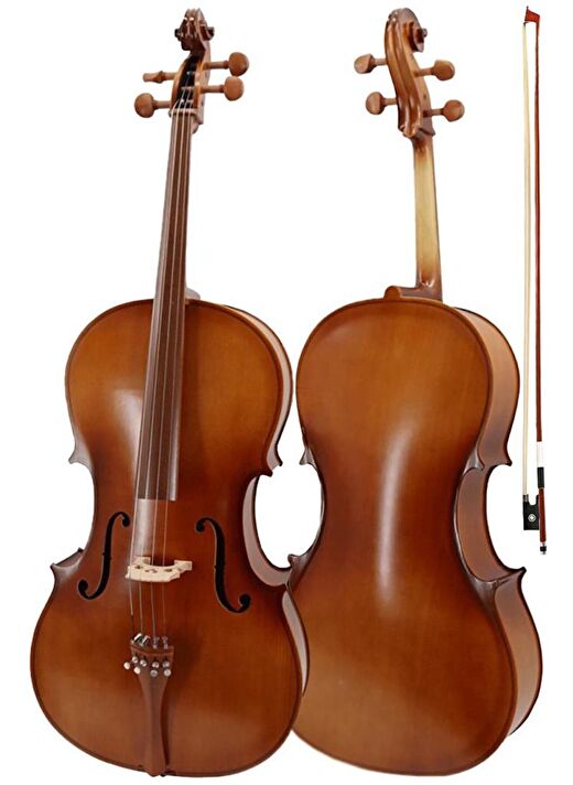 Midex GT-224-PAK Profesyonel Üst Kalite Masif Ağaç Çello Viyolonsel Full Set 3