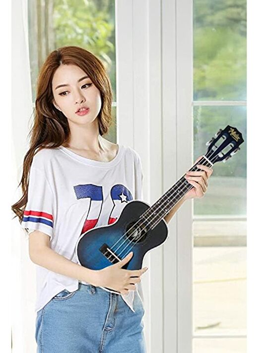 Midex CN-23 Yüksek Kaliteli Masif Ağaç Concert Ukulele Seti 3
