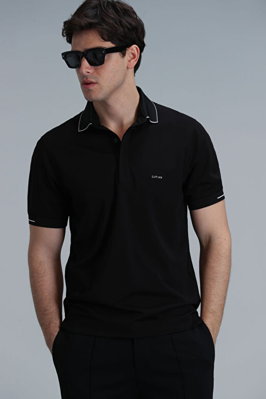 Tylor Smart Erkek Polo Tişört Siyah 3