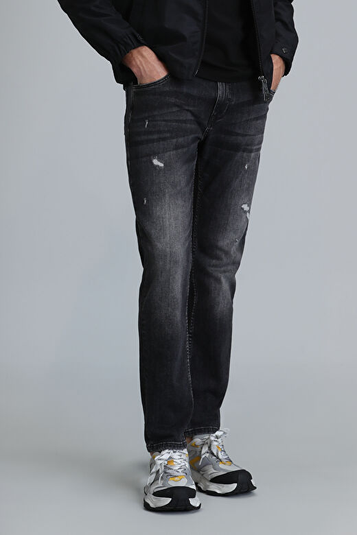 Alex Smart Jean Erkek Pantolon Slim Fit Koyu Gri 4