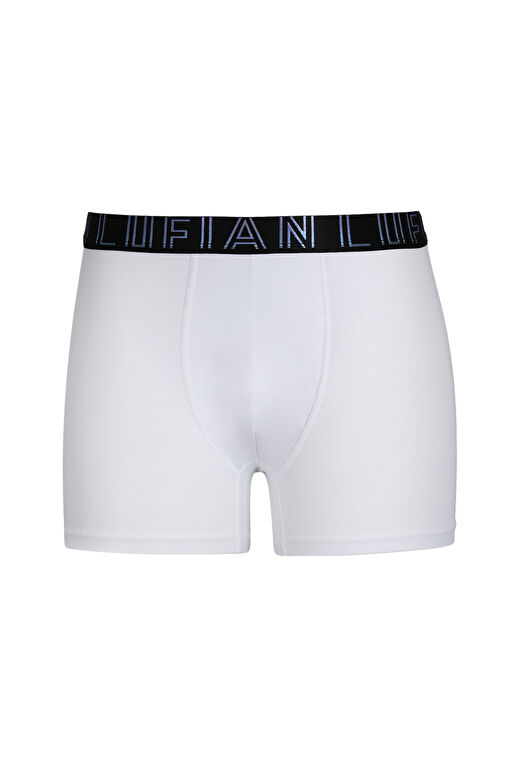 Zeg Erkek Pamuklu Boxer Beyaz 1