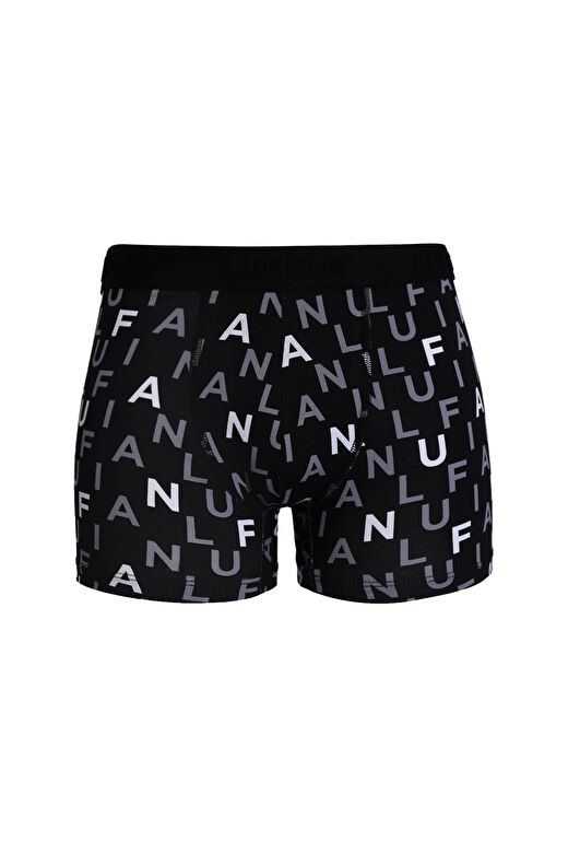 Rose Erkek Pamuklu Boxer Siyah 1