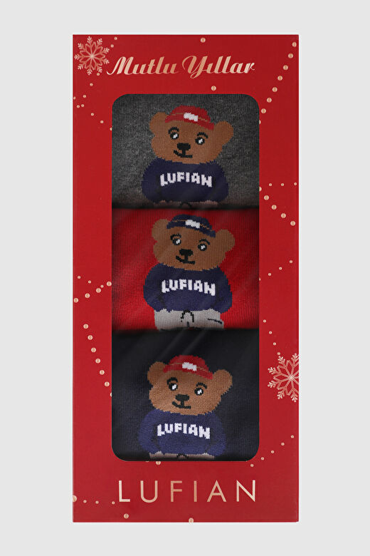 Bear 3'lü Set Erkek Çorap Standart 2
