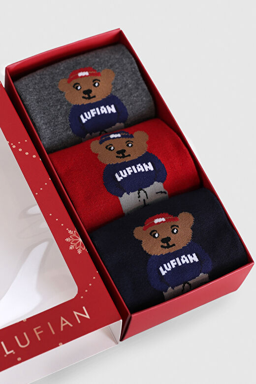 Bear 3'lü Set Erkek Çorap Standart 3