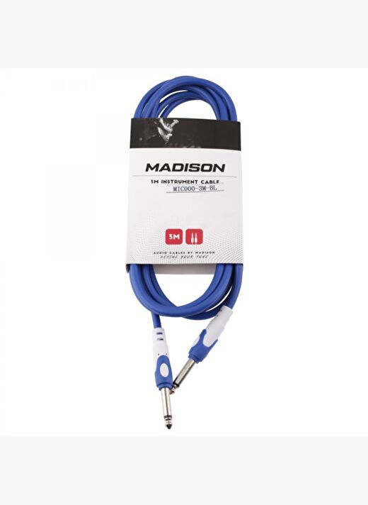 Madison Gitar Kablosu 3 Metre- MAVİ 1