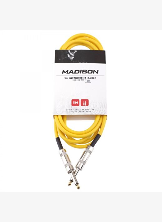 Madison Gitar Kablosu 3 Metre- SARI 2