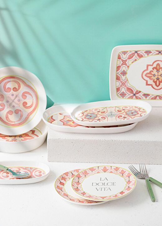 Dolce Vita Pasta Tabağı 6lı Set 19 cm DVT0001 3