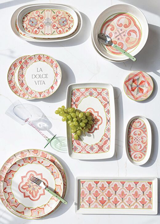 Dolce Vita Pasta Tabağı 6lı Set 19 cm DVT0002 3