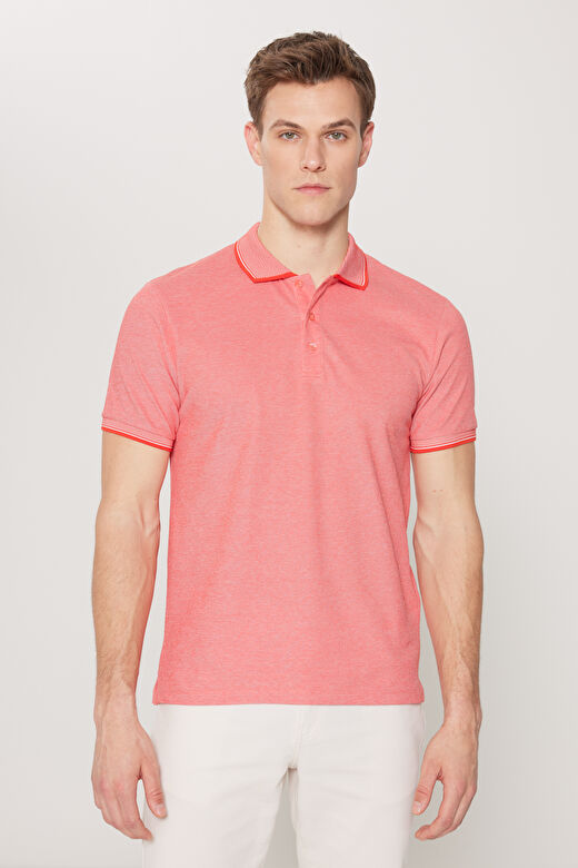 Erkek SARI BEYAZ-GRI-NAR CICEGI Slim Fit Dar Kesim 3 'lü Kıvrılmaz Polo Yaka Tişört 3