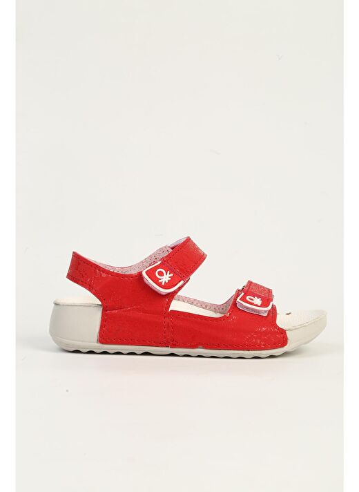 United Colors of Benetton Kırmızı-Beyaz Çocuk Sandalet BN-1421-Kirmizi 1
