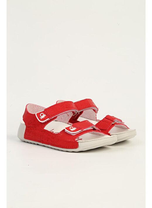 United Colors of Benetton Kırmızı-Beyaz Çocuk Sandalet BN-1421-Kirmizi 2