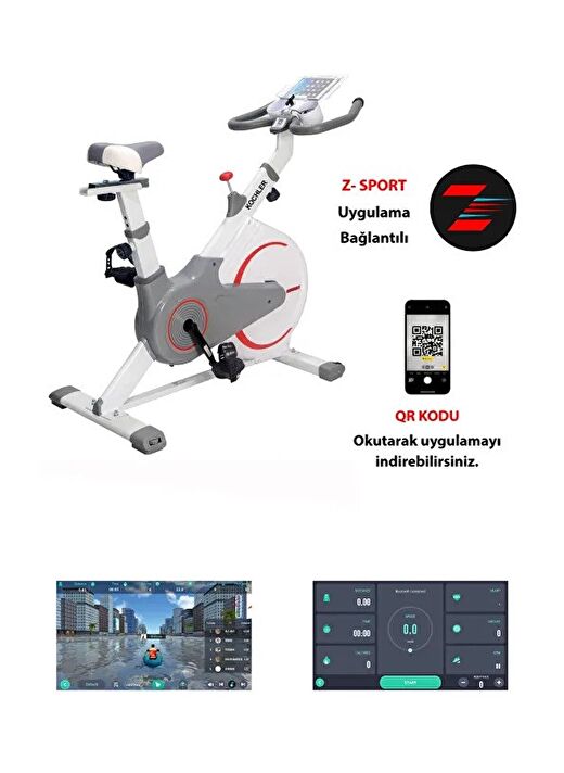 Teker Koruyucu Kapaklı Spinning Bike Kondisyon Bisikleti Ve Egzersiz Aleti - Kondisyon Aleti 2