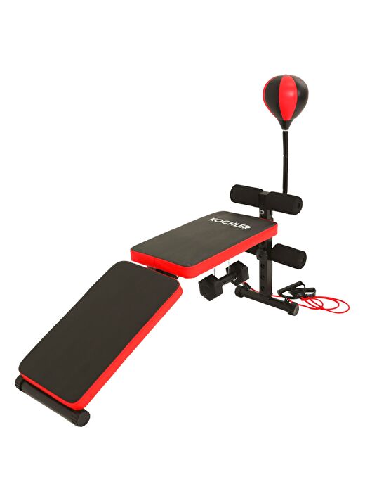 Gym Bench Fitness Ağırlık Sehpası - Katlanabilir Mekik Aleti ve Boks Topu - Tüm Vücut Egzersiz Aleti 3
