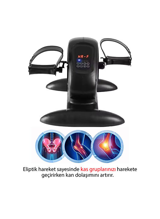 Mini El Ve Ayak Egzersiz Bisikleti Dijital Göstergeli Eliptik Kondisyon Bisikleti 4