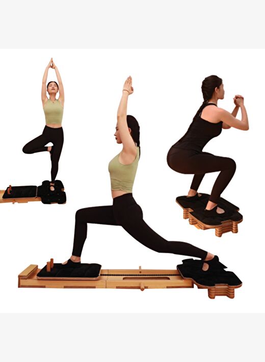 Profesyonel Reformer Pilates Aleti – Ahşap Gövde, Ayarlanabilir Yaylı Sistem 1