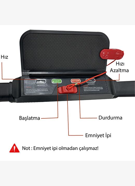 Uygulama Destekli ve Müzikli Uzaktan Kumandalı Yürüyüş Bandı Ve Koşu Bandı 4