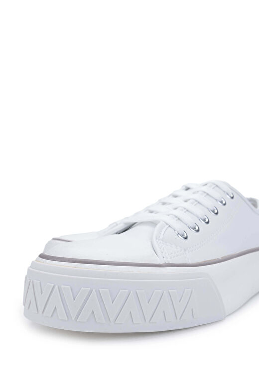 Mario Valentino Siyah-Beyaz Kadın Deri Sneaker 1040 95A3603 BN AYK Y24 3