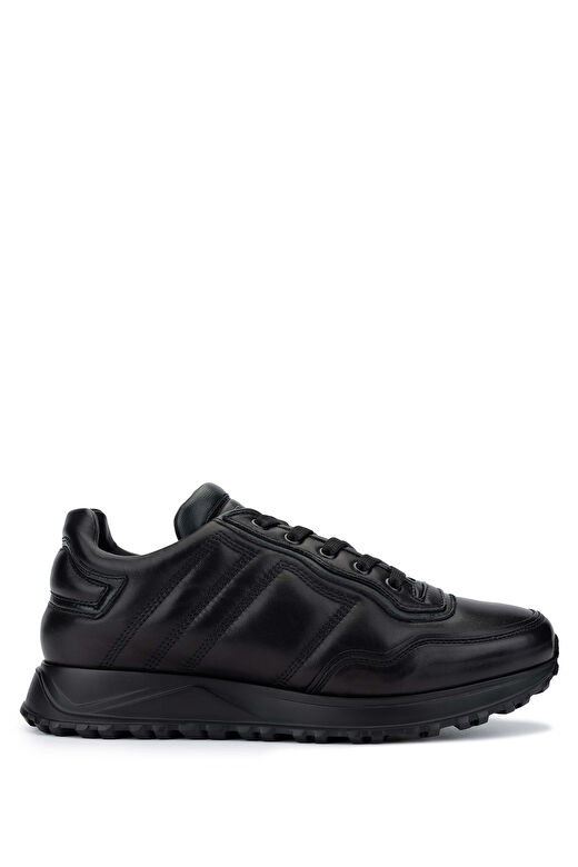 Fabi Erkek Hakiki Deri Siyah Sneakers & Spor Ayakkabı 1