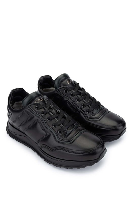 Fabi Erkek Hakiki Deri Siyah Sneakers & Spor Ayakkabı 2