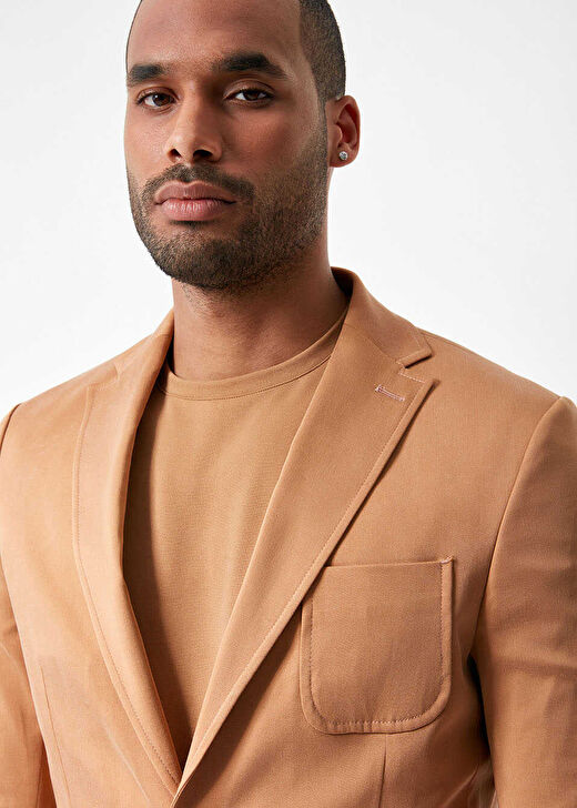 Camel Renk  Blazer Ceket 2