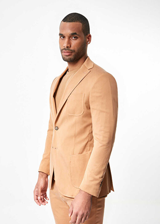 Camel Renk  Blazer Ceket 3