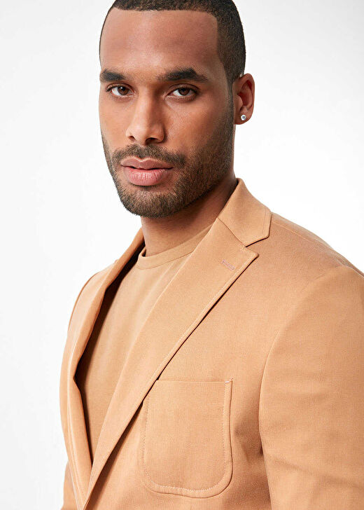 Camel Renk  Blazer Ceket 4