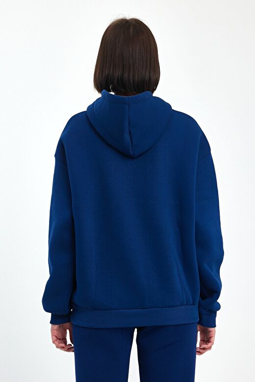 Odda Kapüşonlu Kalın Kadın Sweatshirt 3