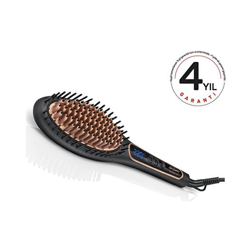Arzum AR5036 Superstar Saç Düzleştirici Fırça, Siyah 2