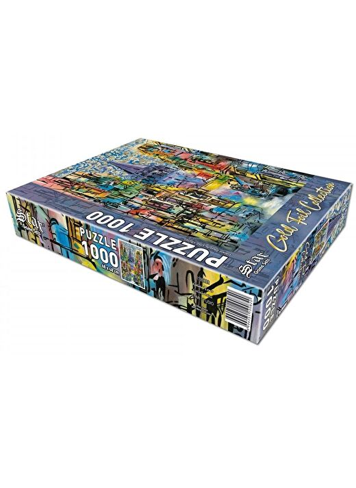 Star Puzzle 1000 Parça Galata Kulesi Puzzle(Altın Varaklı) 3